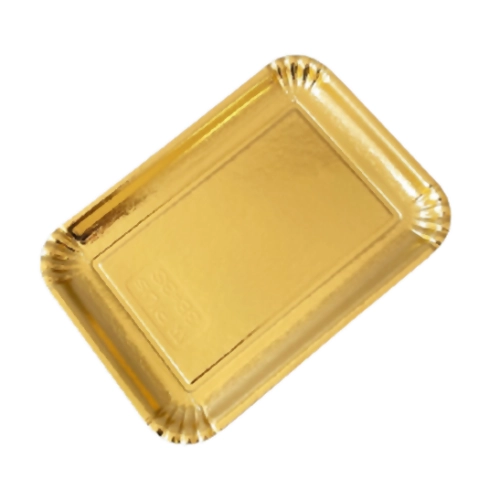 Taca podkład na ciasto złota 20 cm x 14 cm podkładka pod ciasto sztywny 5 sztuk